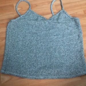 GRAY MESH TARGET TOP